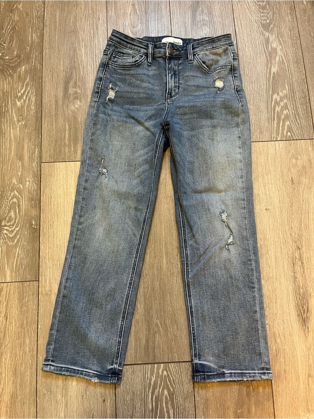 Vervet Los Angeles Straight Leg High Rise 25” Denim Jeans Size 27